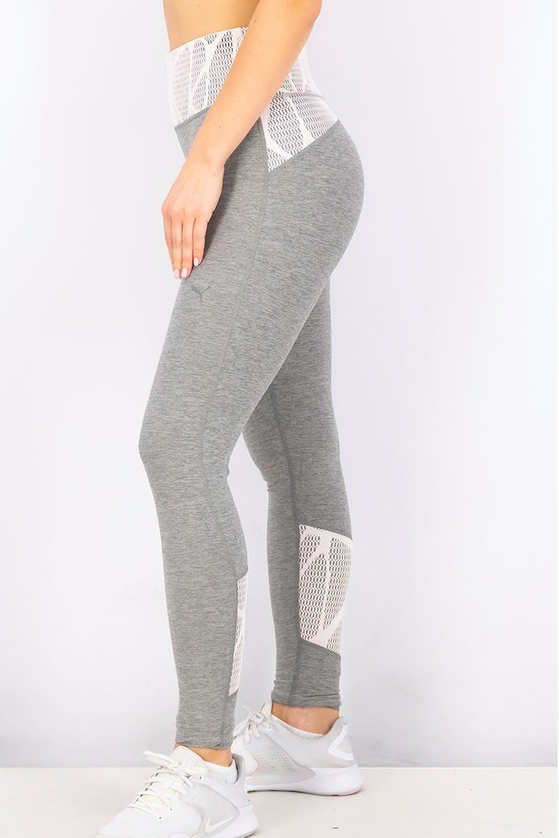 PUMA Women Sportswear Fit Lace Eclipse Full Tight, Grey Heather - Image 2